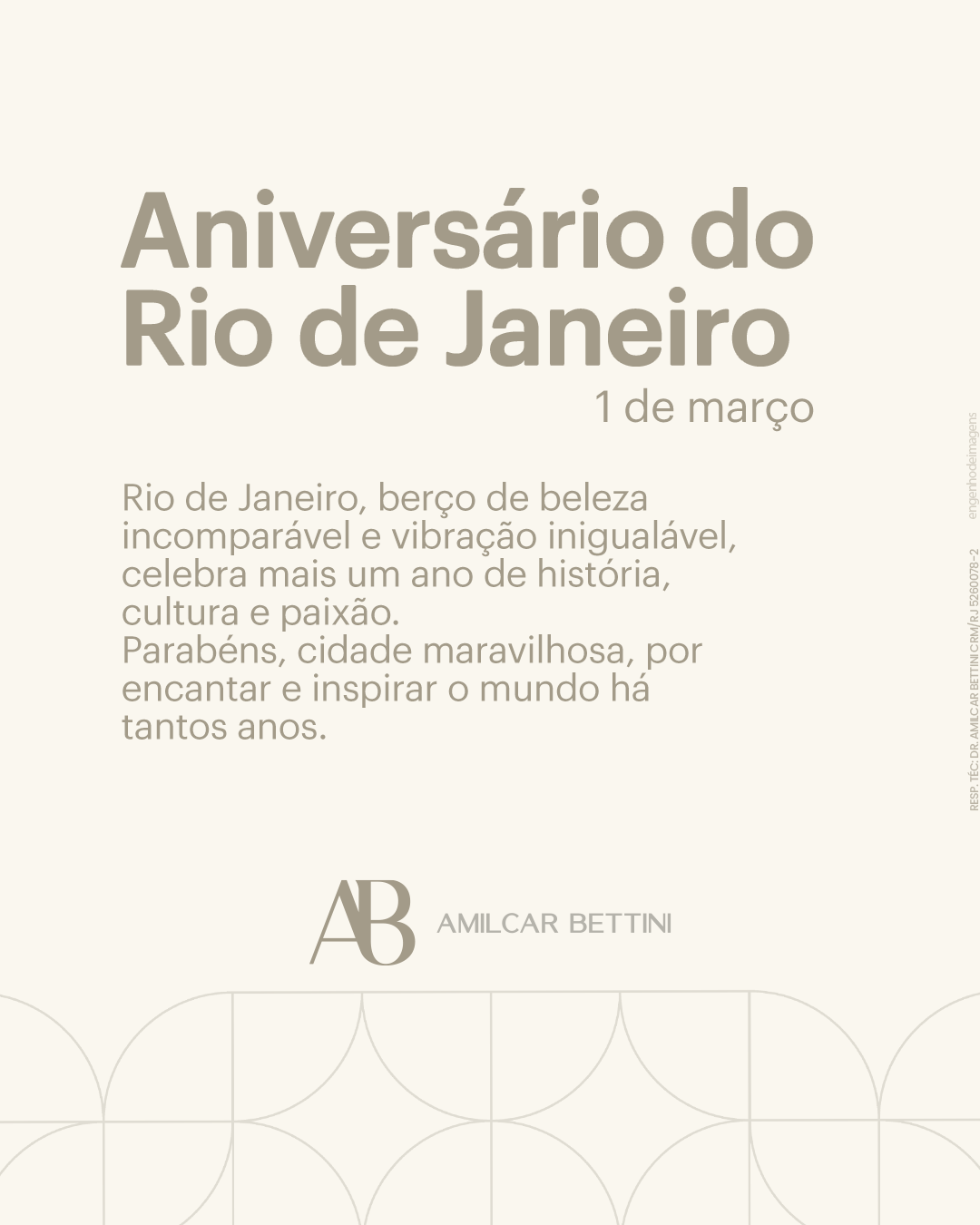 Data especial no RIO DE JANEIRO.